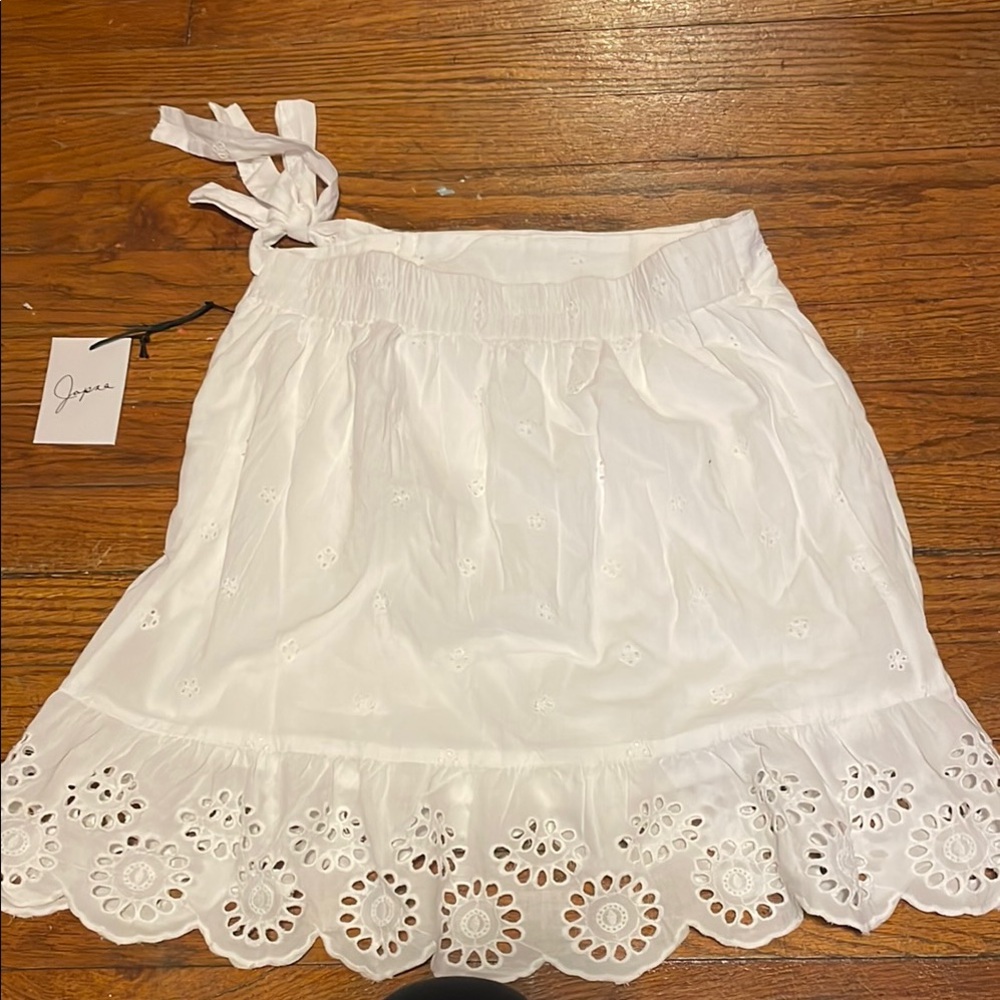 White Eyelet Skirt